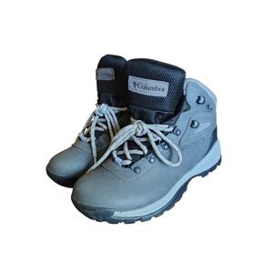 Columbia Newton Ridge Waterproof Hiking Boots Shoes Womens Size 7.5 Gray Leather